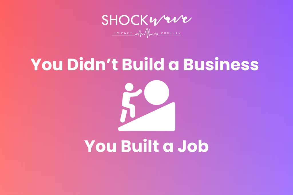 Frustrated business owner realizing he needs business systems and processes.