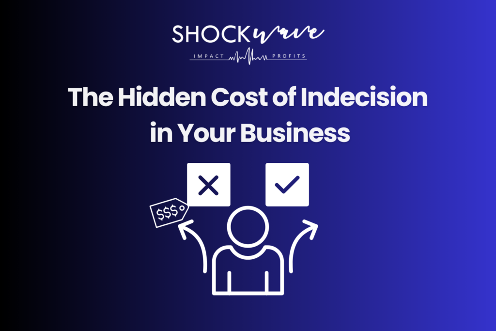 Business founder analyzing a decision-making framework to avoid decision debt