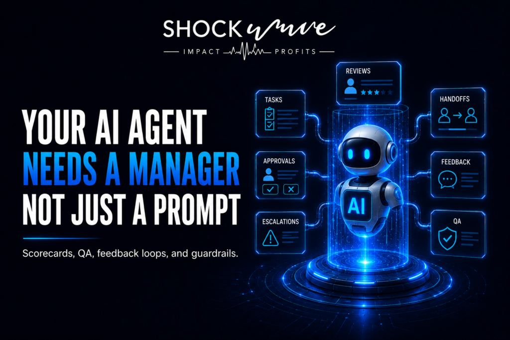 AI agent manager reviewing AI agent performance scorecards